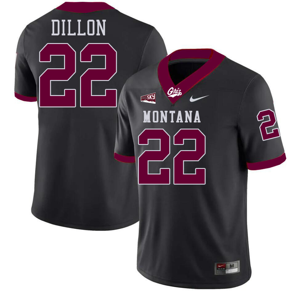 Montana Grizzlies #22 Terry Dillon College Football Jerseys,Uniforms Stitched Sale-Black